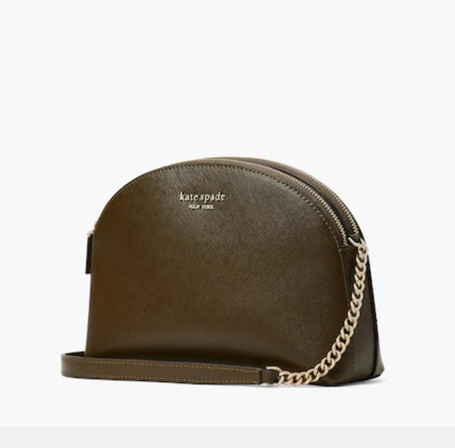 Kate Spade New York Spencer Double Zip Dome Crossbody Duck Green
