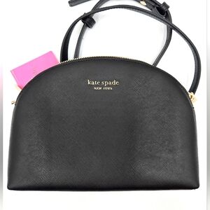 Kate Spade New York Spencer Black Double Zip Crossbody Black - NEW