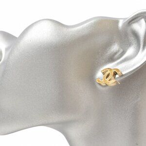 Chanel Earrings CHANEL CC Motif Coco Mark Gold 07A