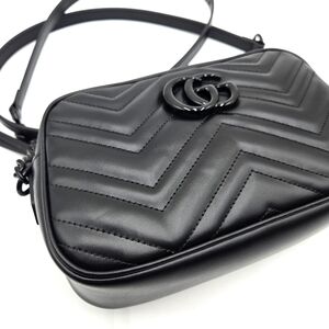 GUCCI GG Marmont Shoulder/Crossbody Black Leather/Hardware - COA included
