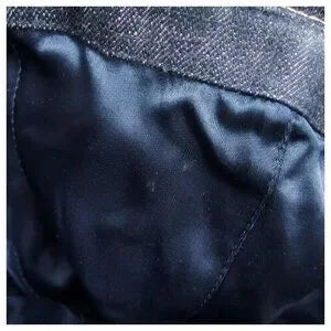 Authentic Chanel Sparkling Denim Bucket Hat Navy blue