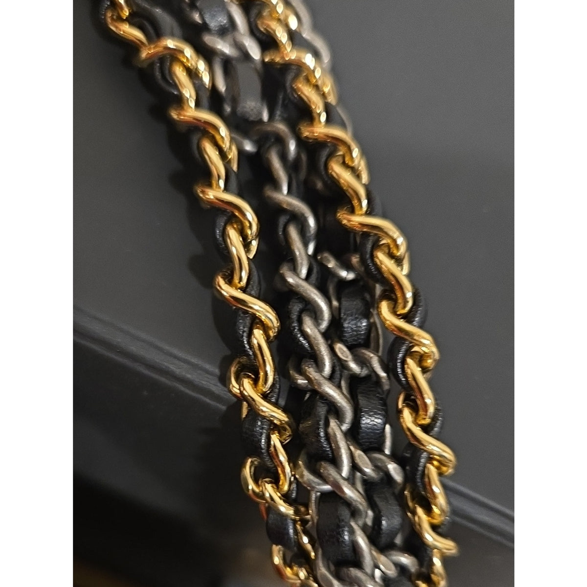 CHANEL Gabrielle Doo Large Vintage calf Chain Shoulder - Black (2017-2018)