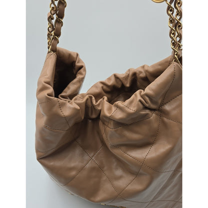 CHANEL 22 - Beige/Tan Medium