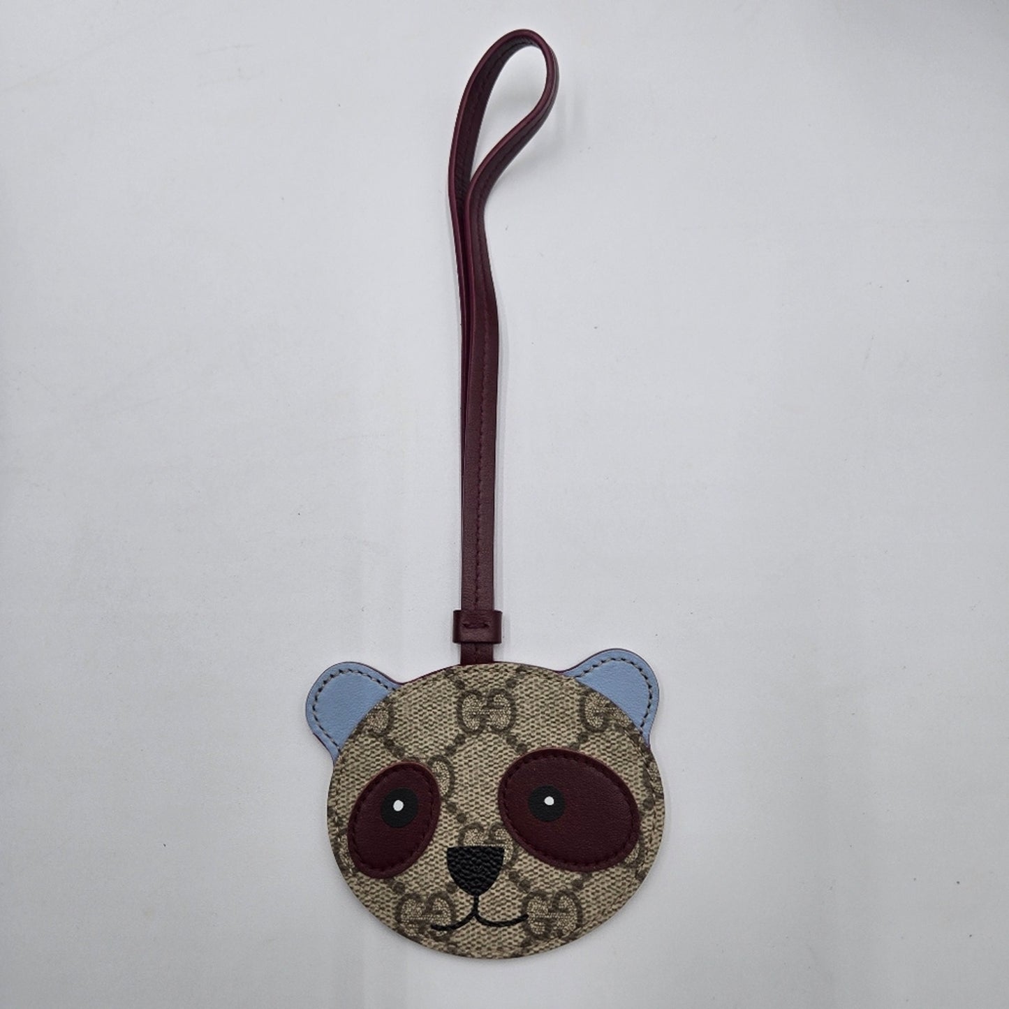 # 125 - Gucci Panda-Shaped Bag Charm for Women, 821811, GG Canvas,