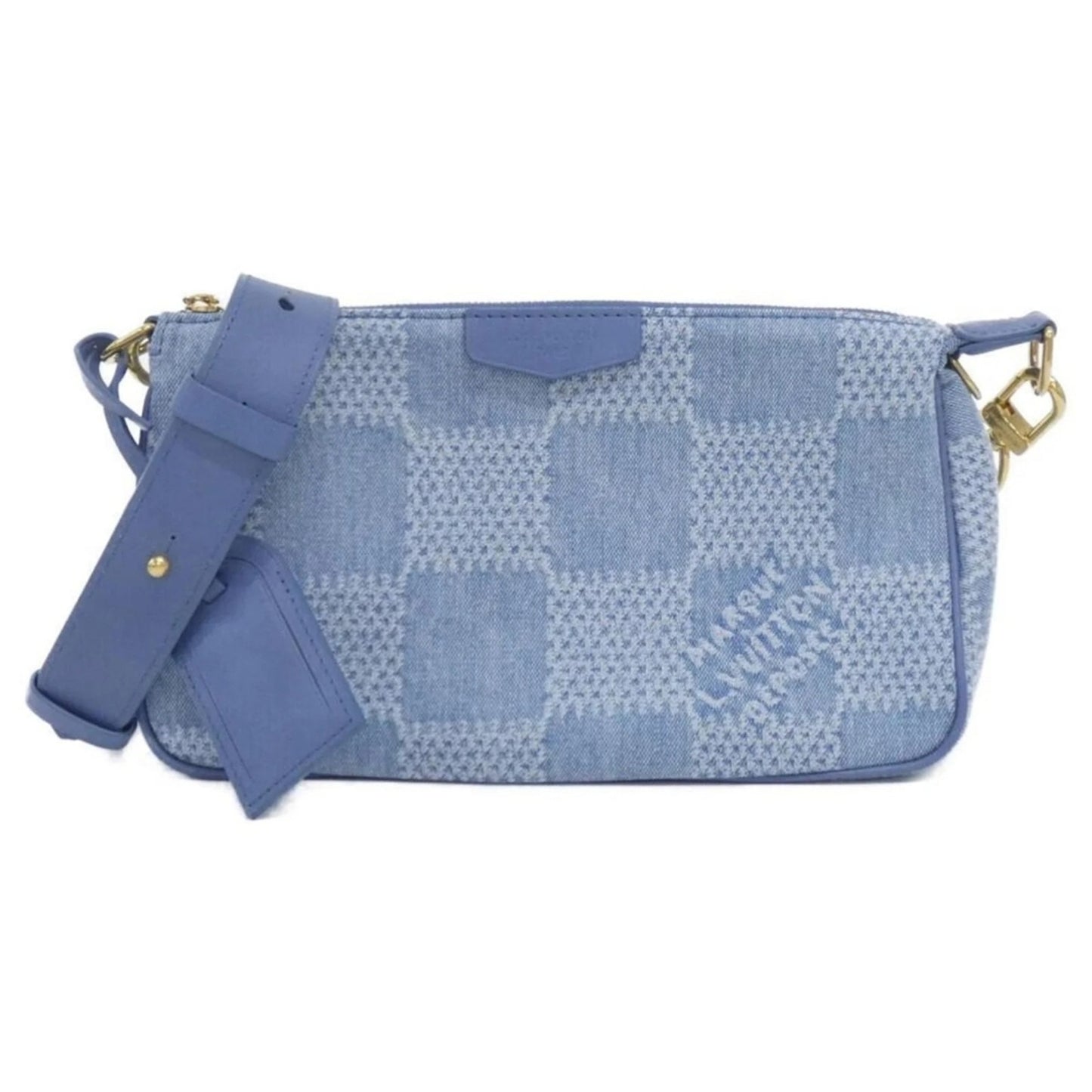 Loius Vuitton Denim Damier Limited Ed. Large Pouch - COA included