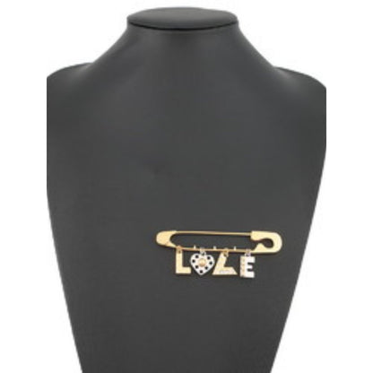 #135 - Louis Vuitton Brooch LOVE Safety Pin Motif M67035