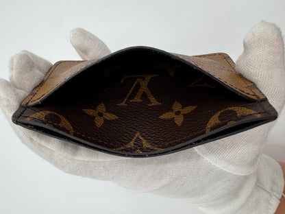 Louis Vuitton Porte Carte Monogram Reverse Business Card Holder - LIKE NEW