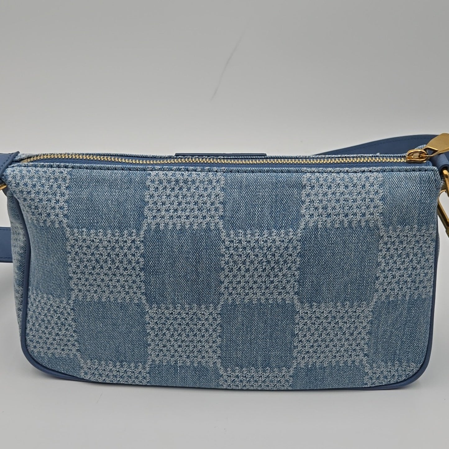 Loius Vuitton Denim Damier Limited Ed. Large Pouch - COA included