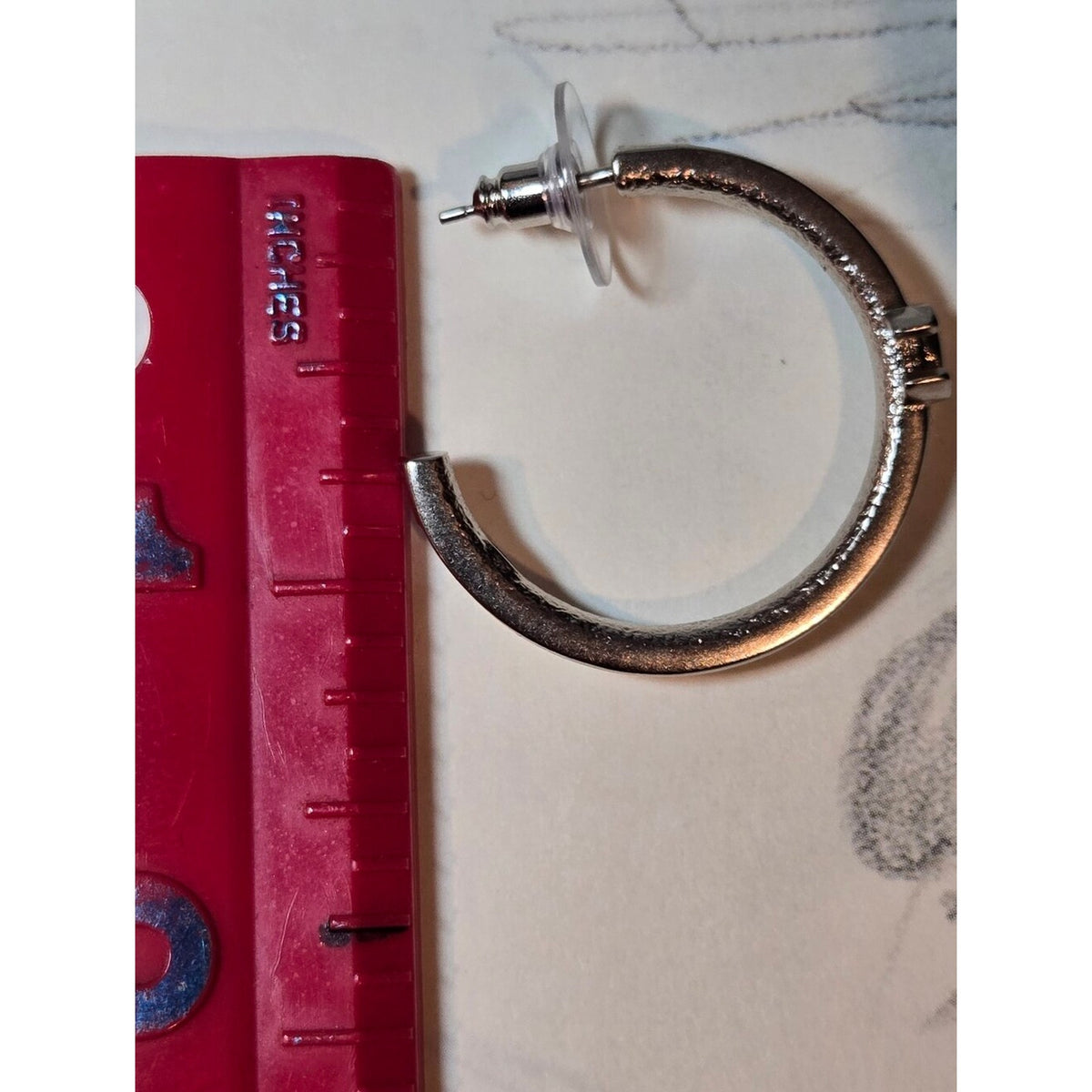 #196 - Chanel CC Silver Earrings A24