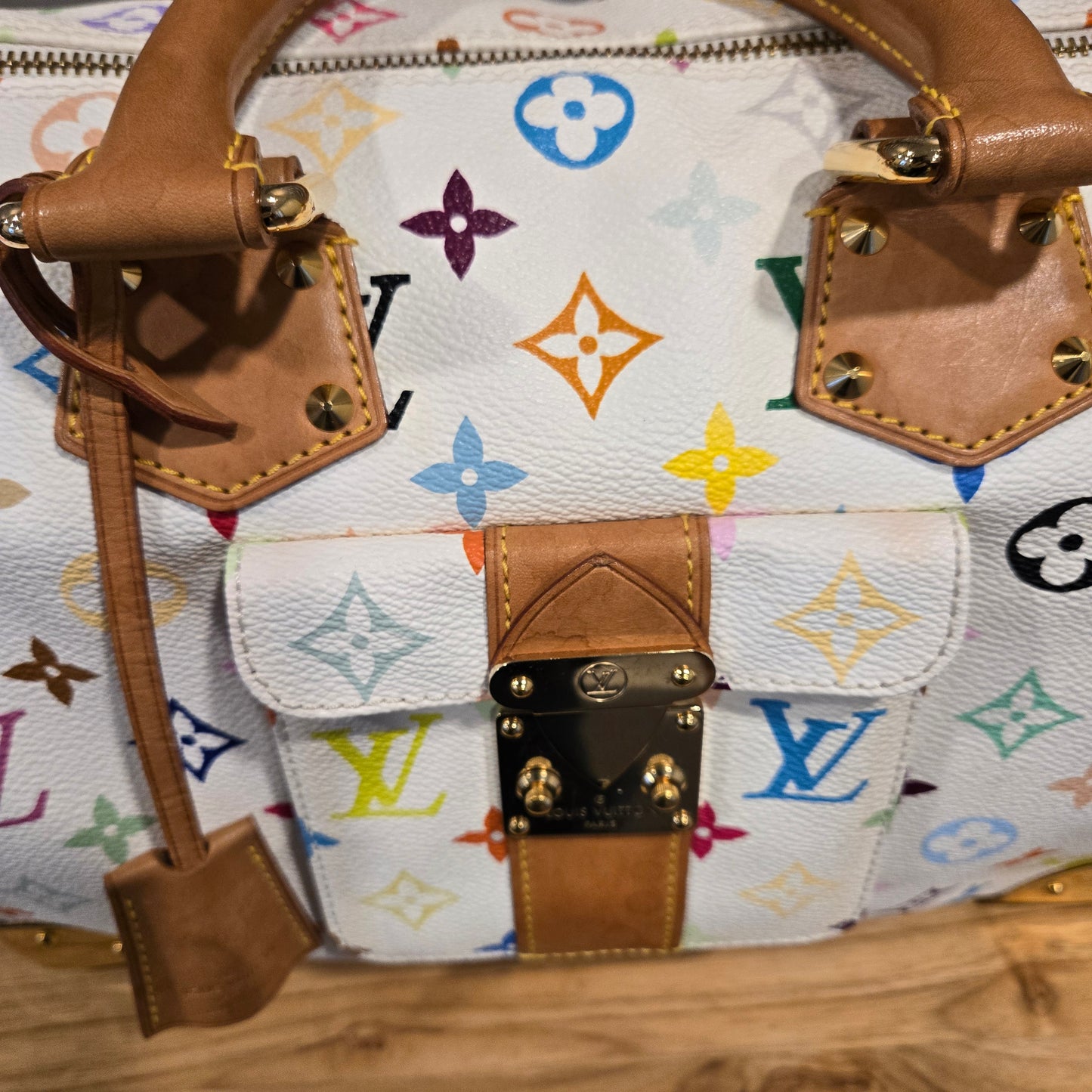 Louis Vuitton Murakami Speedy 30 Multicolor Monogram - COA Included