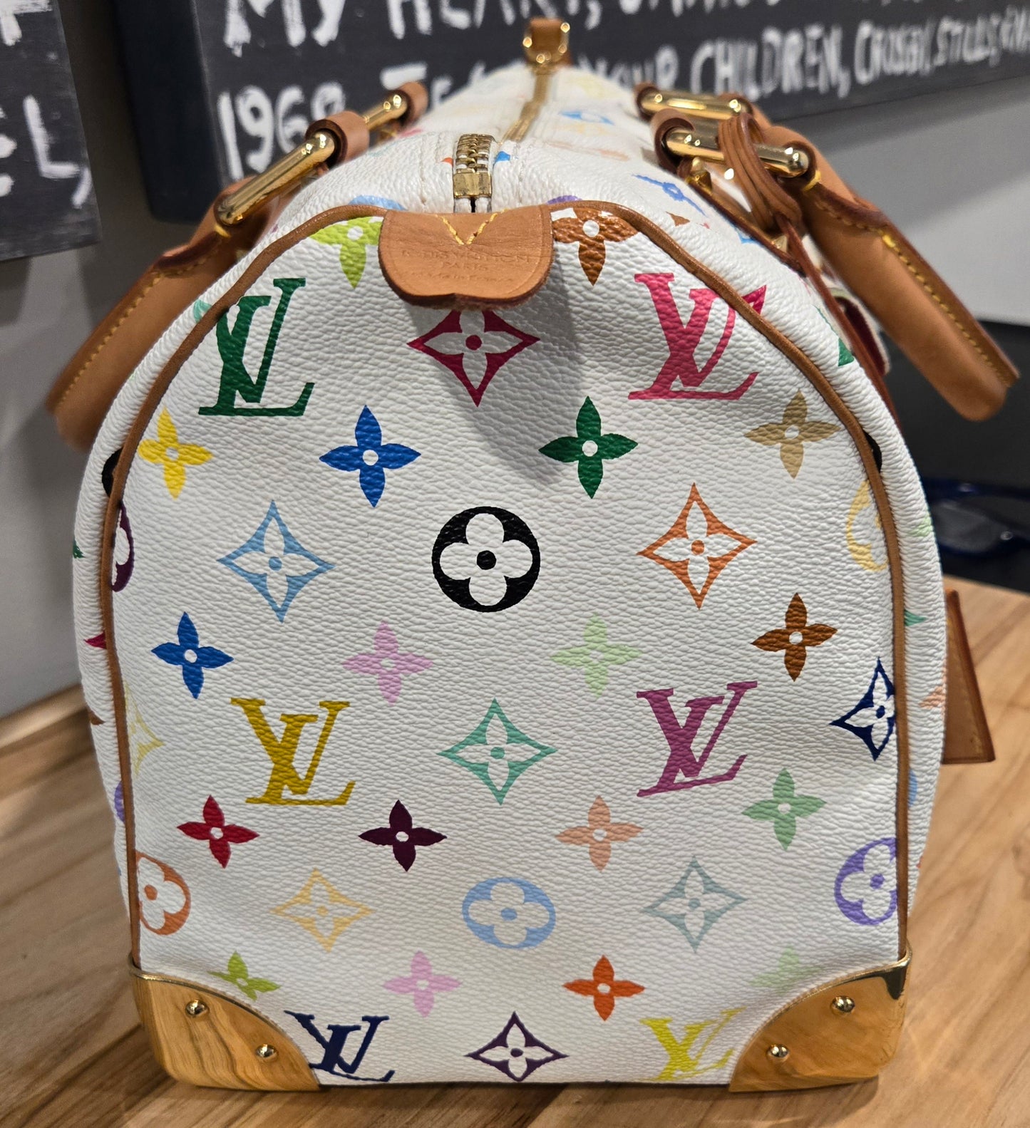 Louis Vuitton Murakami Speedy 30 Multicolor Monogram - COA Included