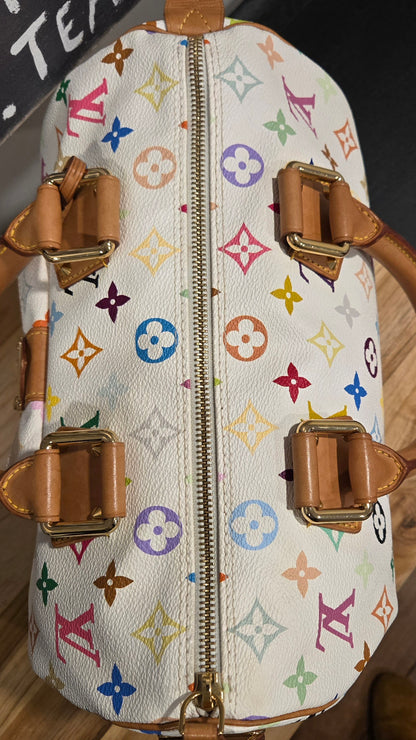 Louis Vuitton Murakami Speedy 30 Multicolor Monogram - COA Included