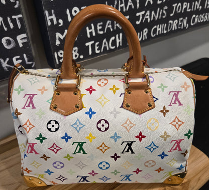 Louis Vuitton Murakami Speedy 30 Multicolor Monogram - COA Included