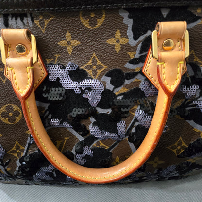 Louis Vuitton Speedy 30 Monogram FLEUR DE JAIS Sequins, COA Included