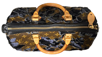 Louis Vuitton Speedy 30 Monogram FLEUR DE JAIS Sequins, COA Included