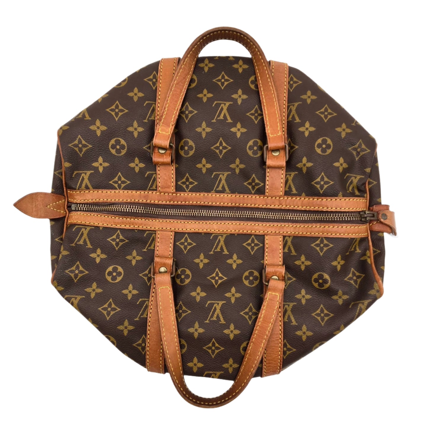 Louis Vuitton Brown Monogram Saxe Souple 35