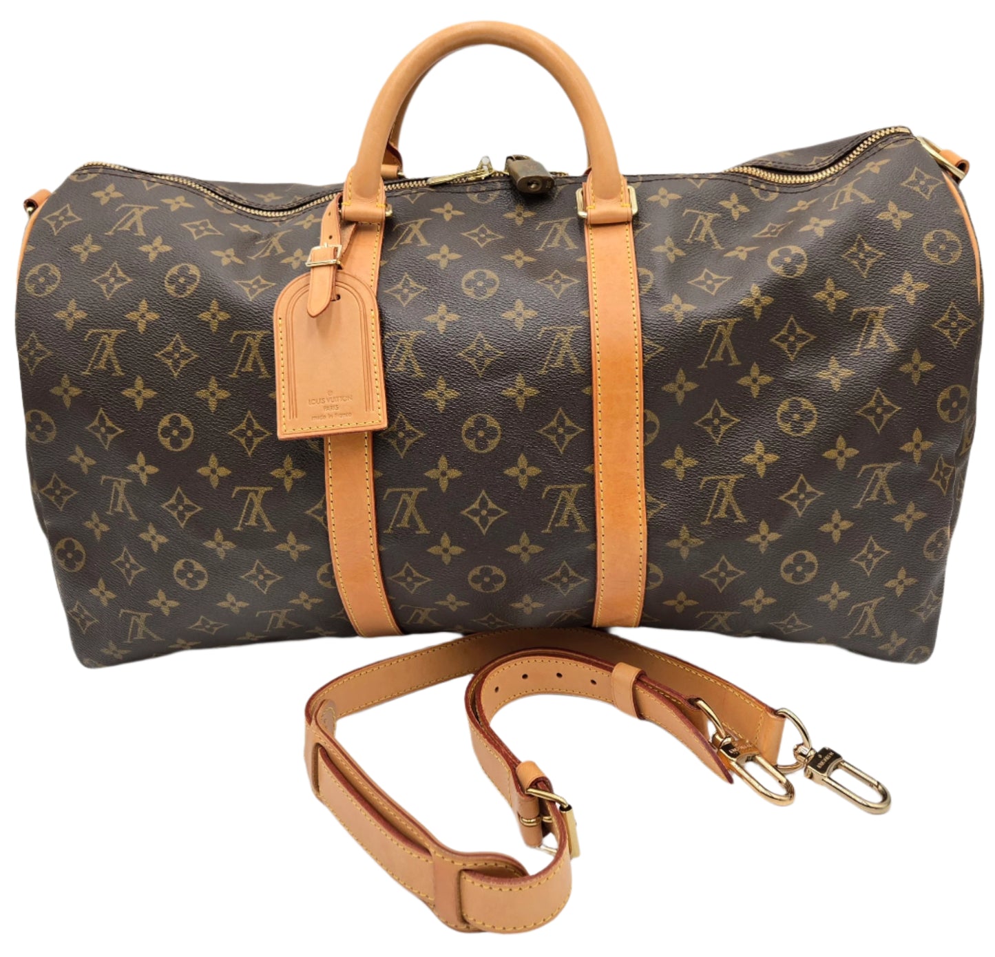 Louis Vuitton Boston Monogram Keepall Bandouliere 50 Bag