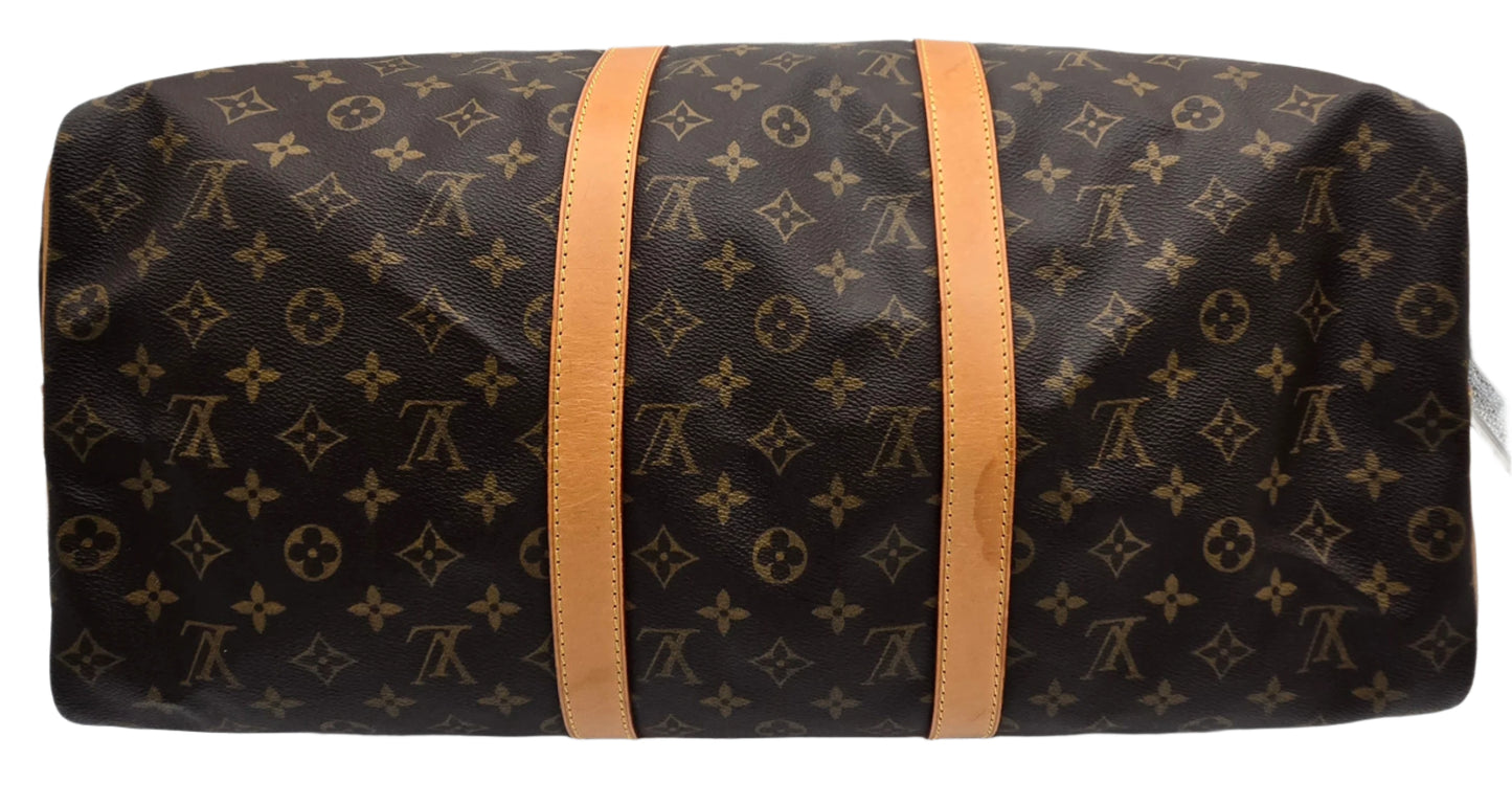 Louis Vuitton Boston Monogram Keepall Bandouliere 50 Bag