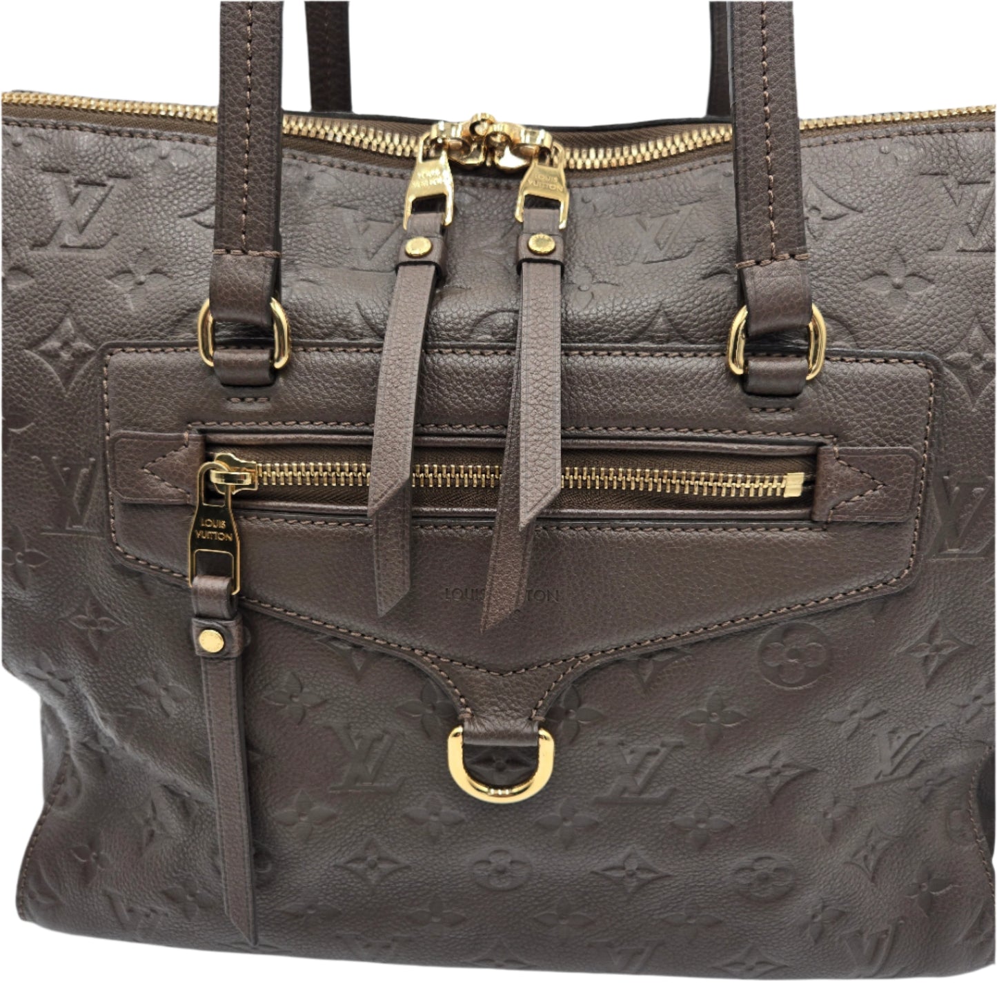 Louis Vuitton Dark Brown Bastille MM Monogram Empreinte 2-way Bag