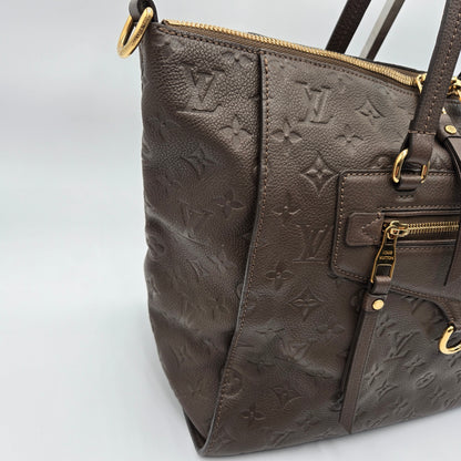 Louis Vuitton Dark Brown Bastille MM Monogram Empreinte 2-way Bag