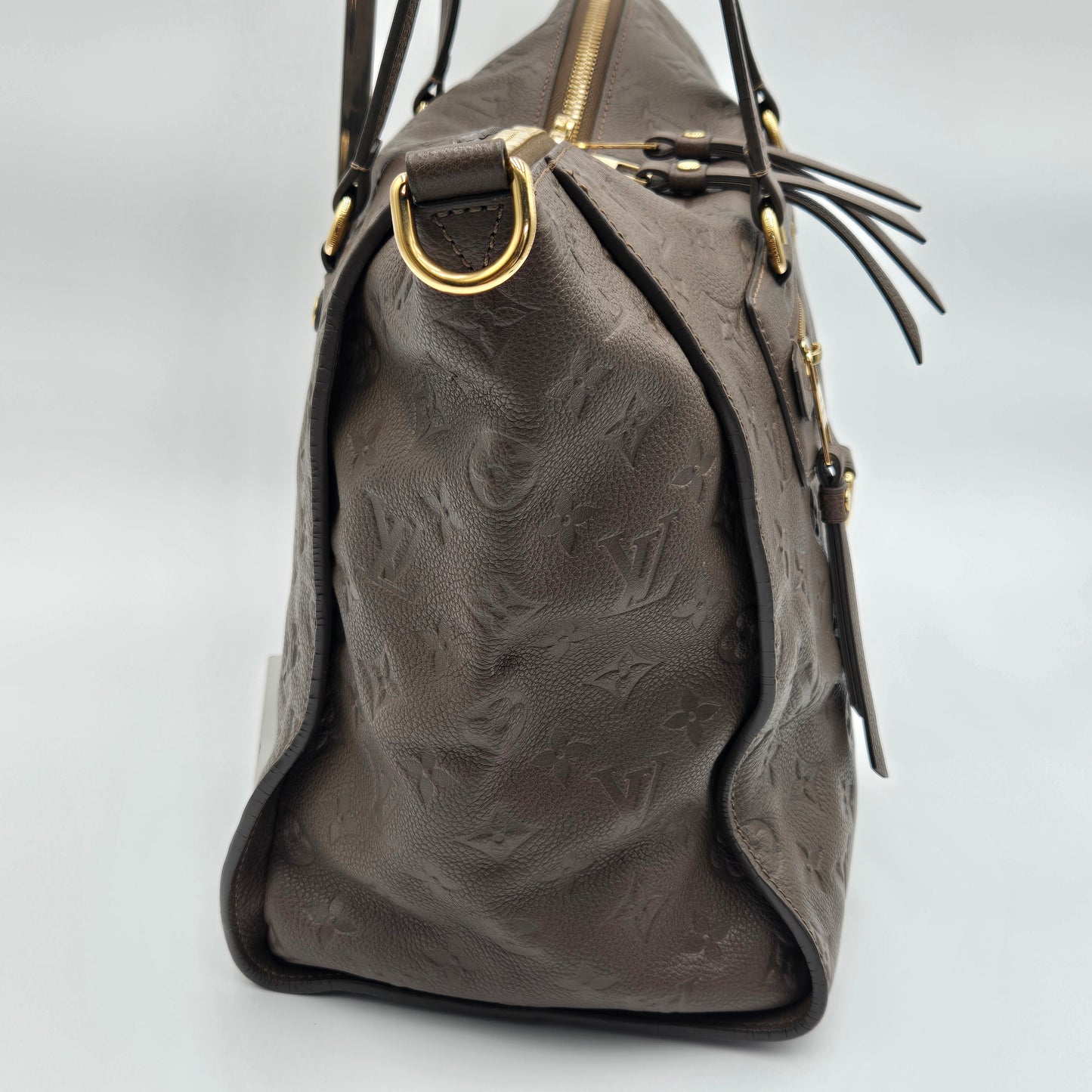 Louis Vuitton Dark Brown Bastille MM Monogram Empreinte 2-way Bag