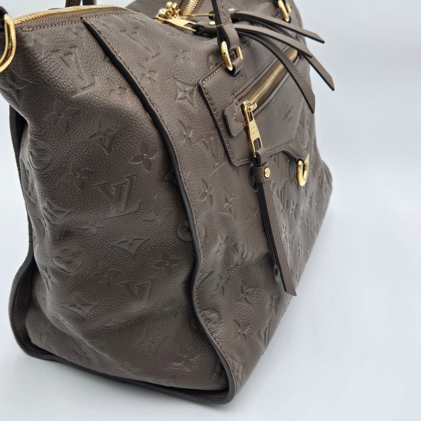 Louis Vuitton Dark Brown Bastille MM Monogram Empreinte 2-way Bag