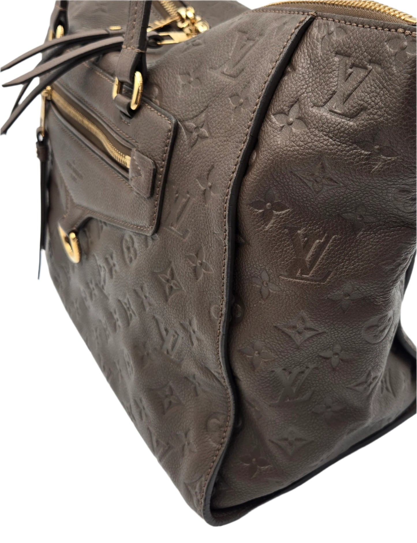 Louis Vuitton Dark Brown Bastille MM Monogram Empreinte 2-way Bag