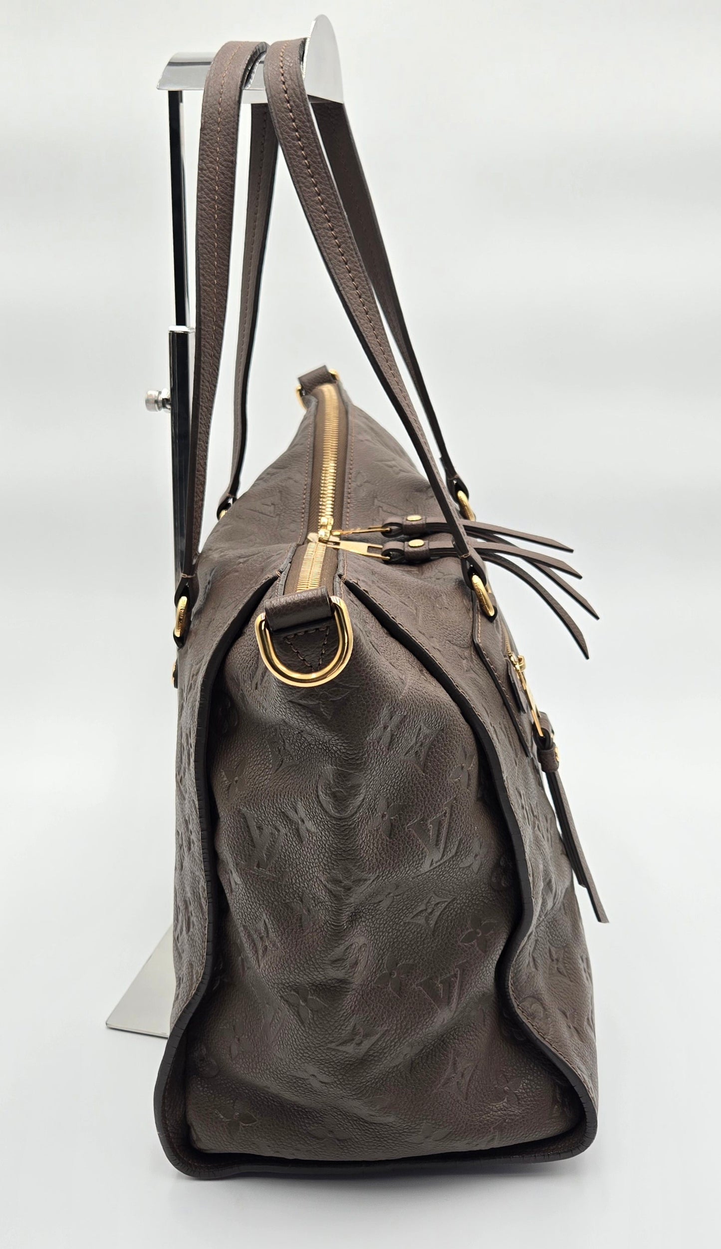 Louis Vuitton Dark Brown Bastille MM Monogram Empreinte 2-way Bag