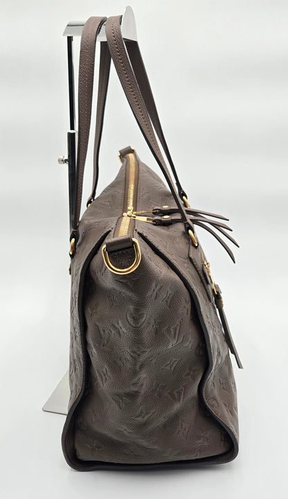 Louis Vuitton Dark Brown Bastille MM Monogram Empreinte 2-way Bag