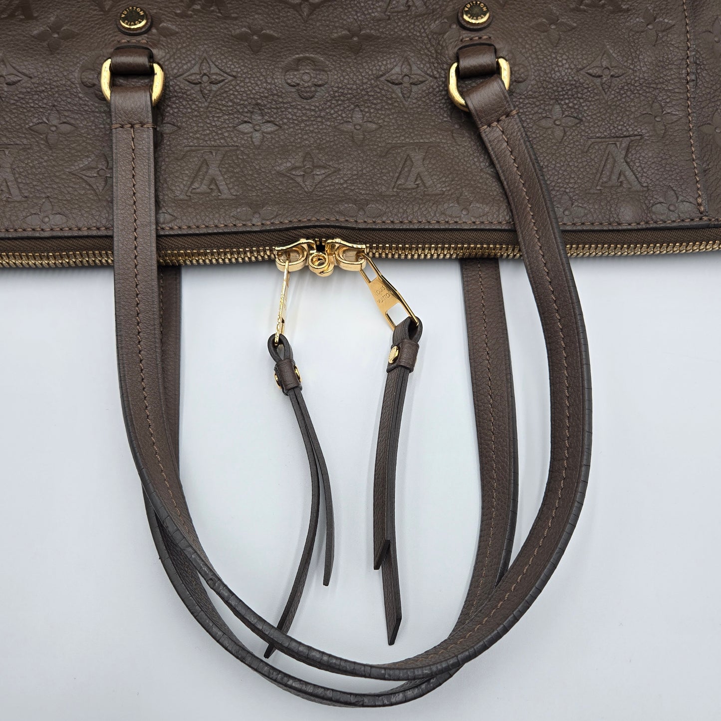 Louis Vuitton Dark Brown Bastille MM Monogram Empreinte 2-way Bag