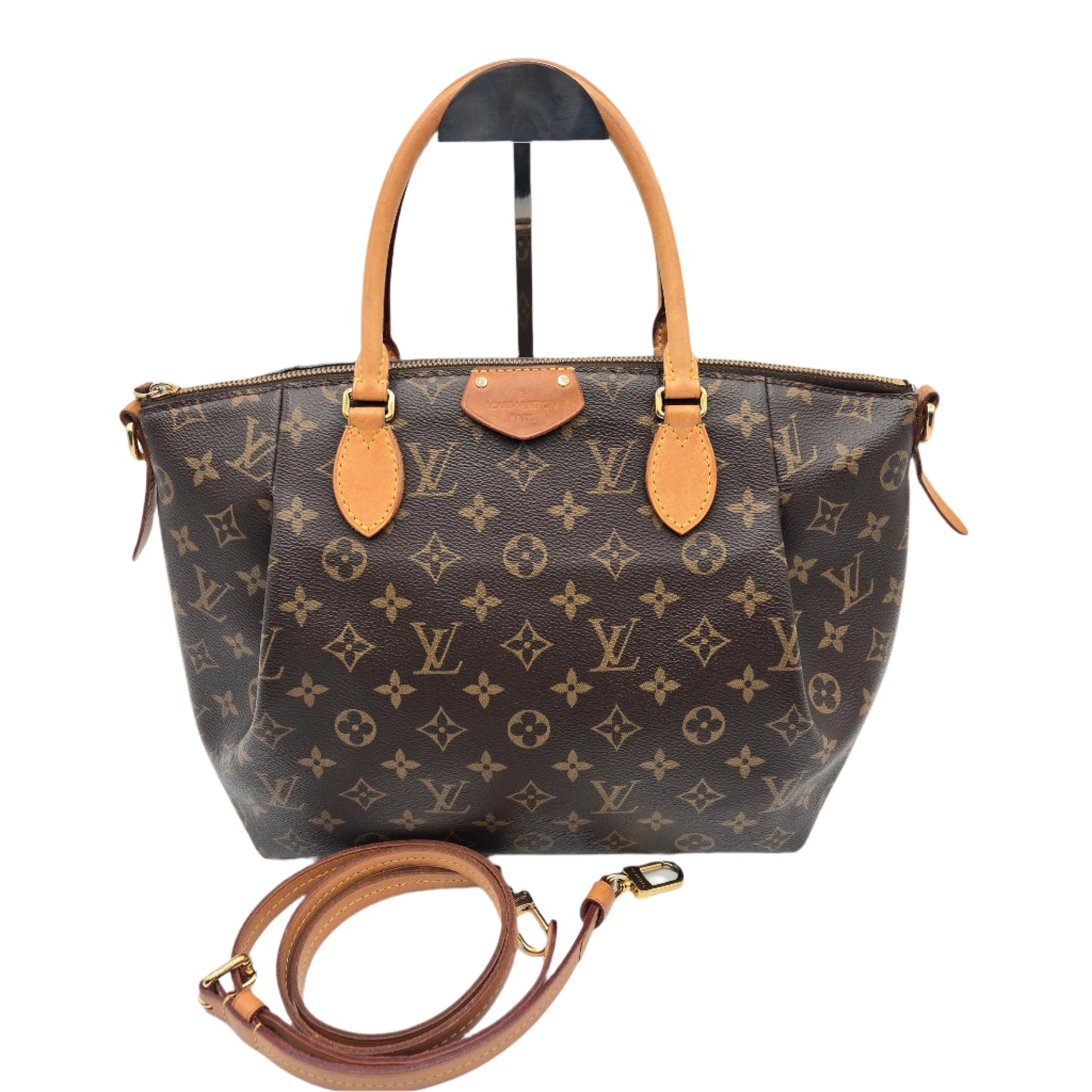 Louis Vuitton Turen MM Women's Handbag Monogram Brown 2-Way