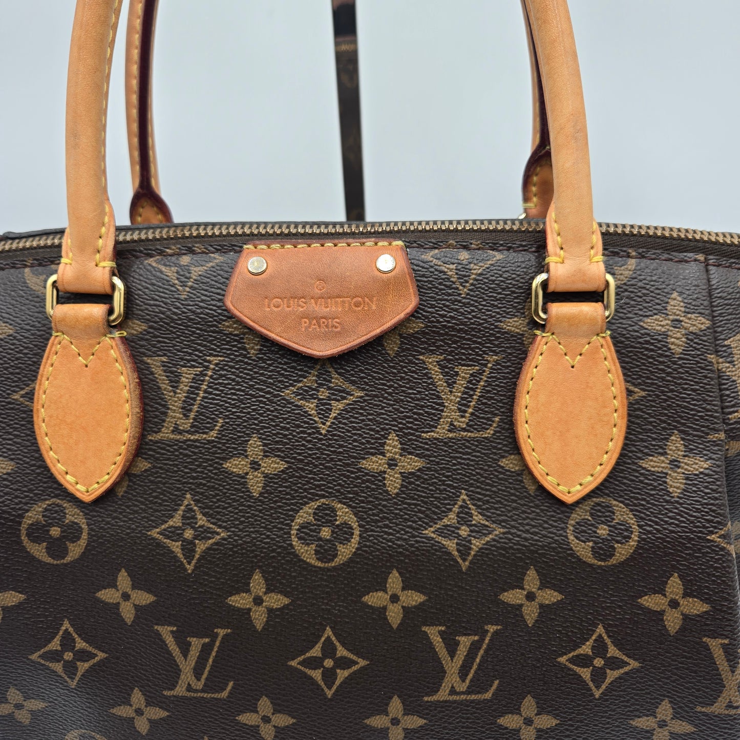 Louis Vuitton Turen MM Women's Handbag Monogram Brown 2-Way