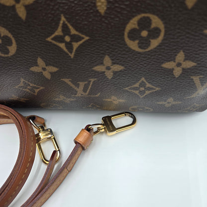 Louis Vuitton Turen MM Women's Handbag Monogram Brown 2-Way