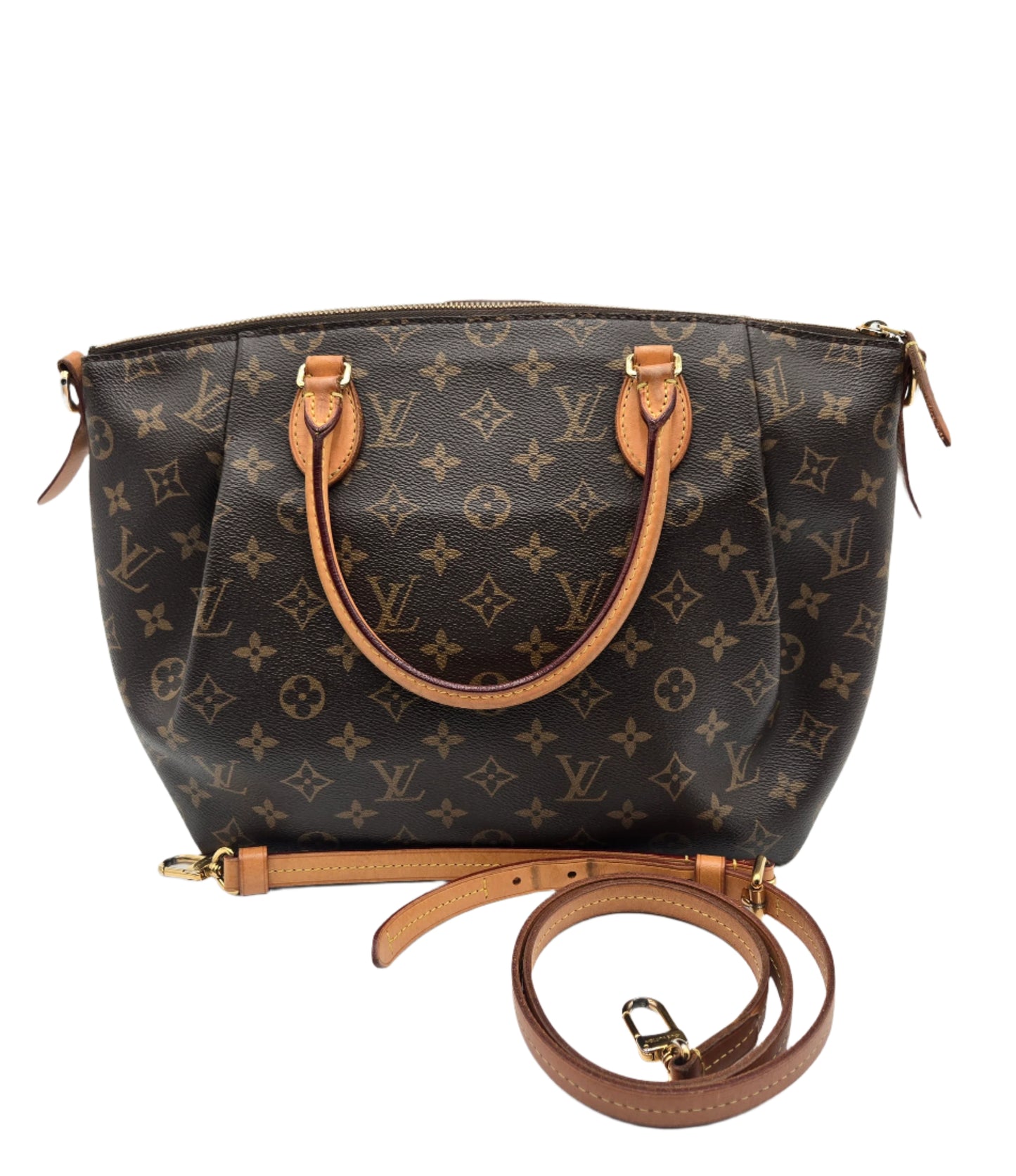 Louis Vuitton Turen MM Women's Handbag Monogram Brown 2-Way