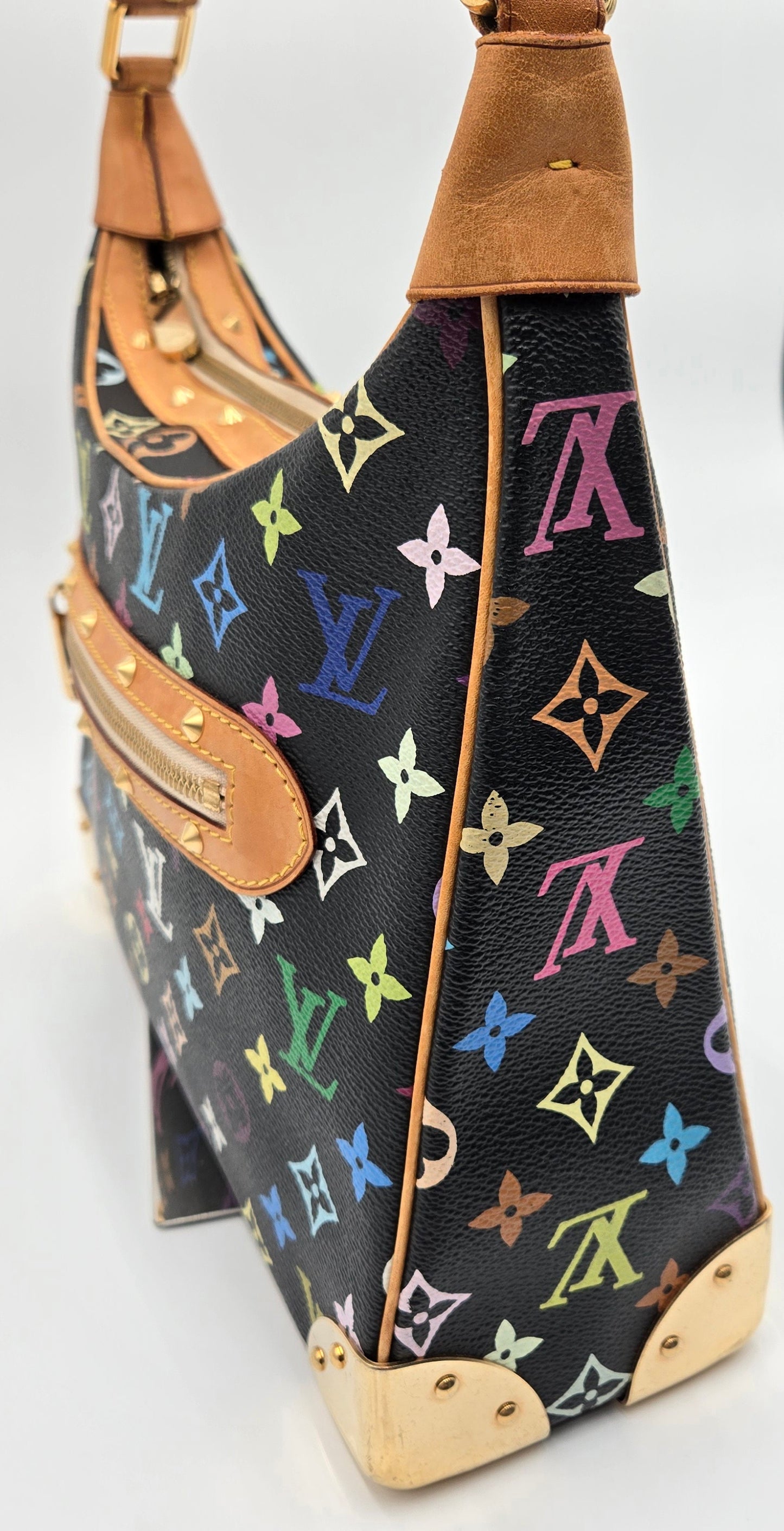 Louis Vuitton Monogram Multicolor Boulogne Black Takashi Murakami