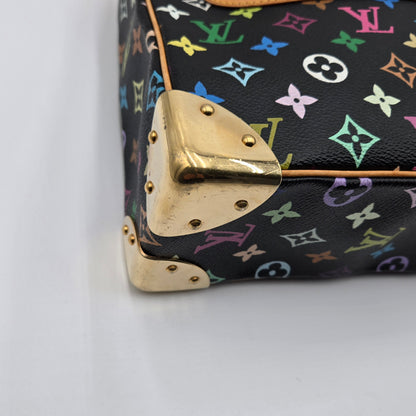 Louis Vuitton Monogram Multicolor Boulogne Black Takashi Murakami