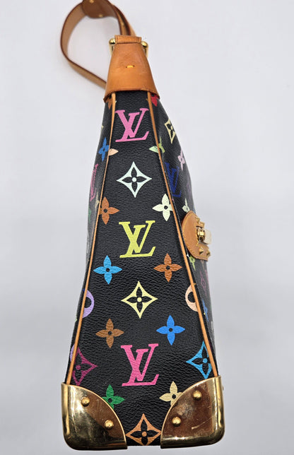 Louis Vuitton Monogram Multicolor Boulogne Black Takashi Murakami