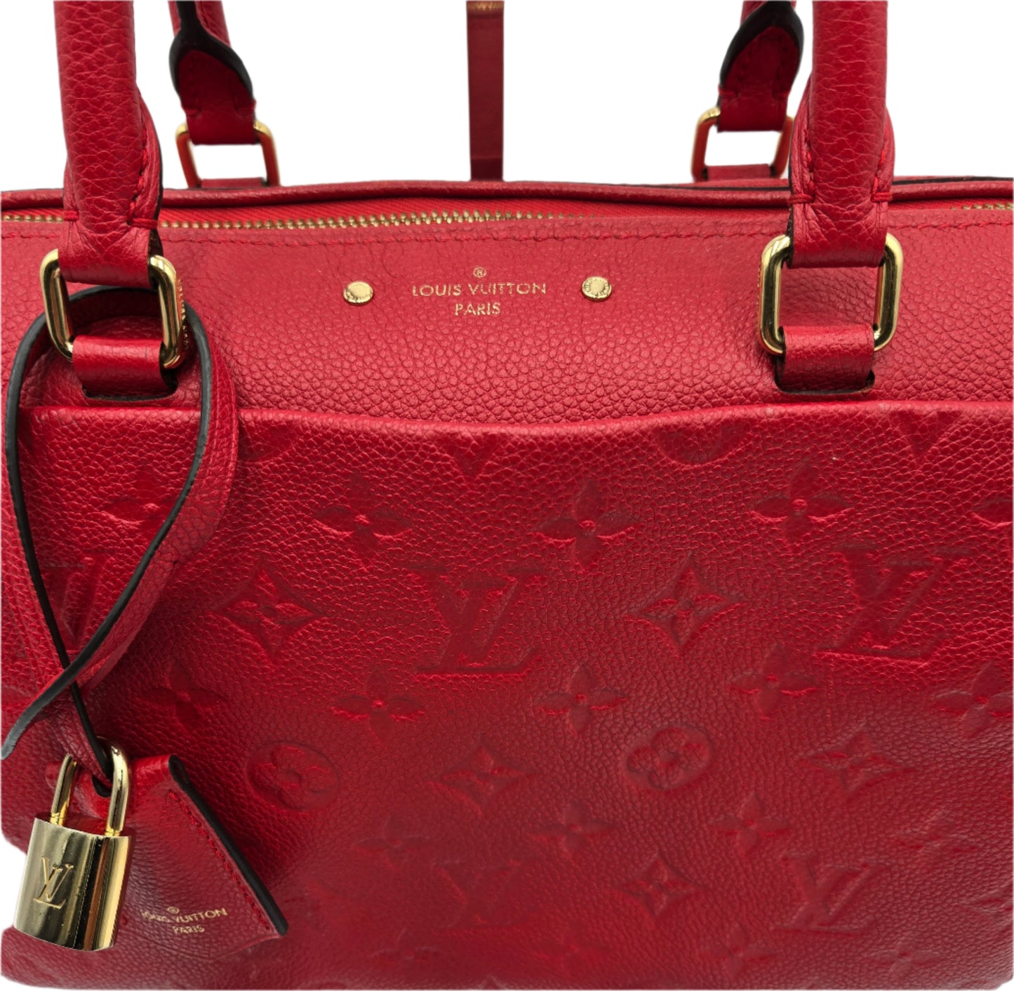 Louis Vuitton Speedy Bandouliere 25 Boston Bag Monogram Empreinte Scarlet (Red)