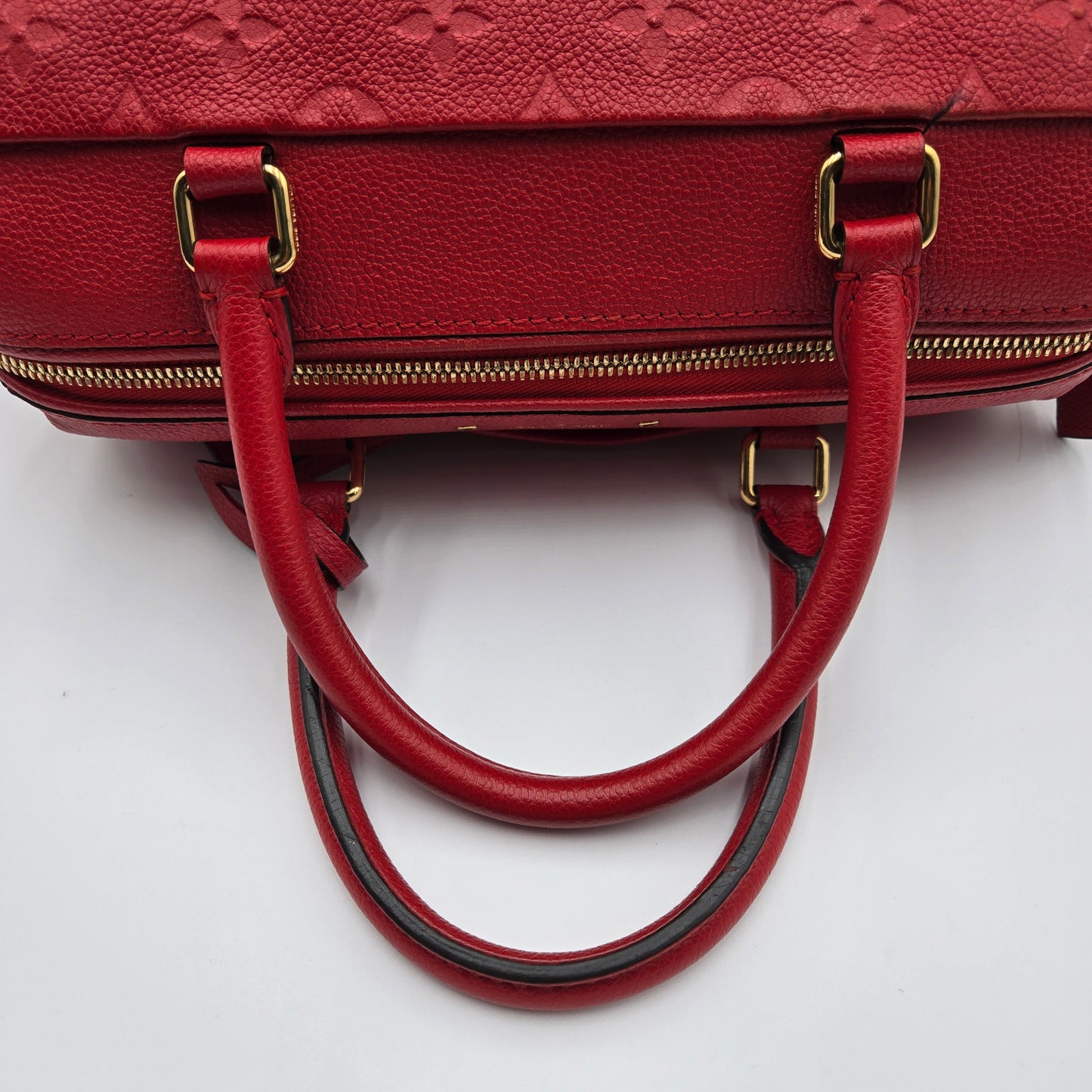 Louis Vuitton Speedy Bandouliere 25 Boston Bag Monogram Empreinte Scarlet (Red)