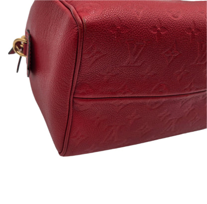 Louis Vuitton Speedy Bandouliere 25 Boston Bag Monogram Empreinte Scarlet (Red)