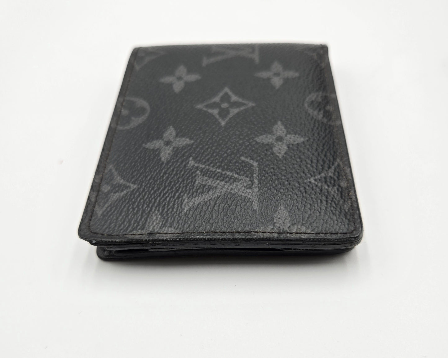 Louis Vuitton Monogram Eclipse Portefeuille Multiple Bi-fold Wallet Black PVC Men's