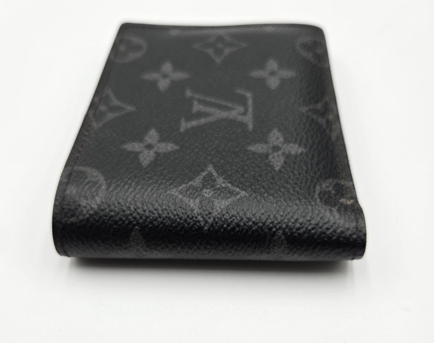 Louis Vuitton Monogram Eclipse Portefeuille Multiple Bi-fold Wallet Black PVC Men's
