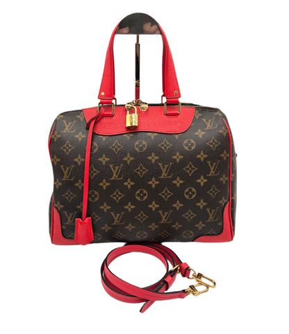 Louis Vuitton Retiro PM Bag/Shoulder Handbag Monogram Canvas Coquelicot Brown/Red