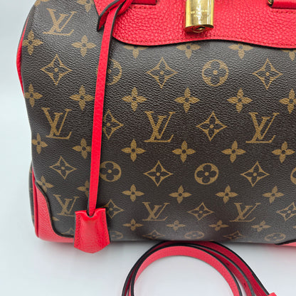 Louis Vuitton Retiro PM Bag/Shoulder Handbag Monogram Canvas Coquelicot Brown/Red