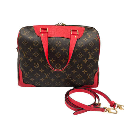 Louis Vuitton Retiro PM Bag/Shoulder Handbag Monogram Canvas Coquelicot Brown/Red