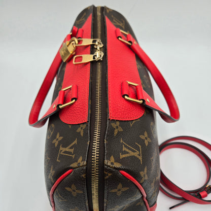 Louis Vuitton Retiro PM Bag/Shoulder Handbag Monogram Canvas Coquelicot Brown/Red