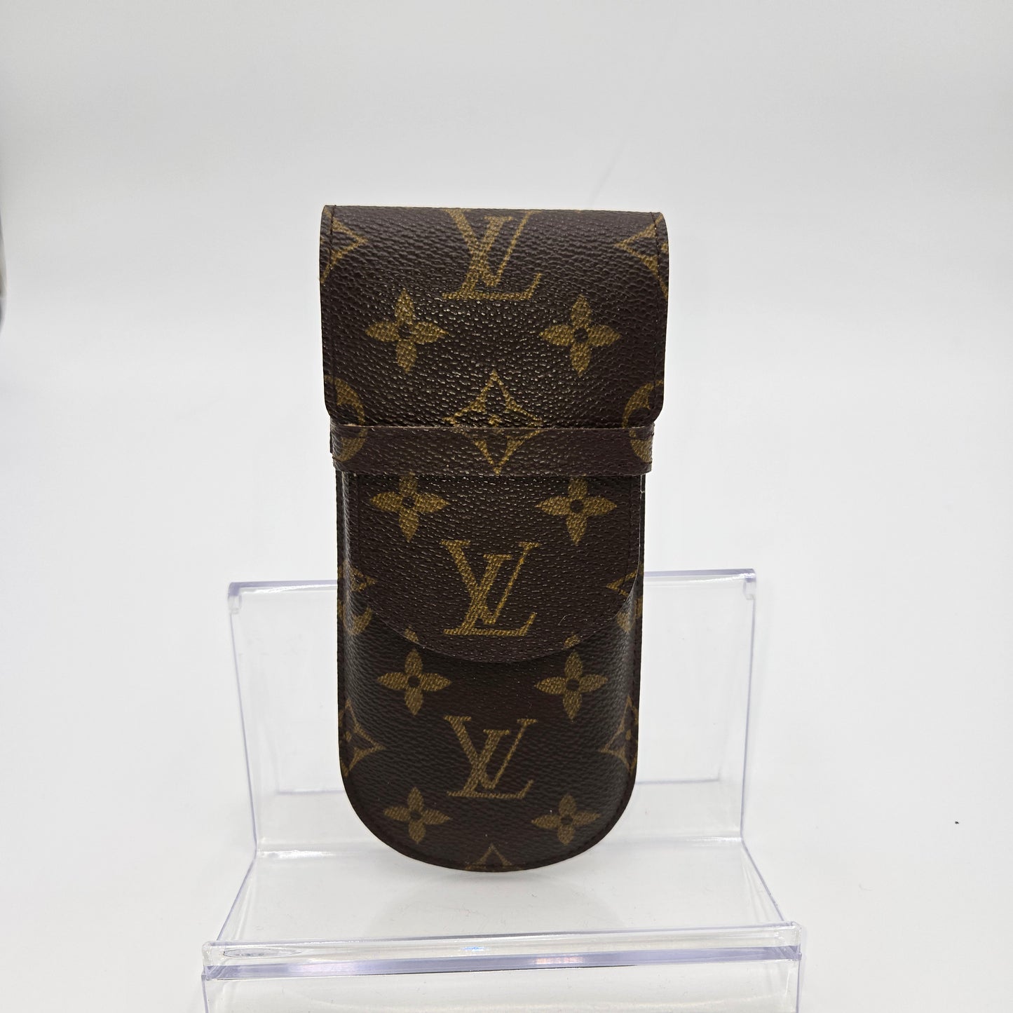 Louis Vuitton Monogram Etui Stylos Case (pens, readers/glasses, cigars fit)