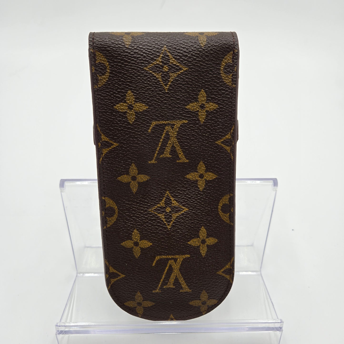 Louis Vuitton Monogram Etui Stylos Case (pens, readers/glasses, cigars fit)