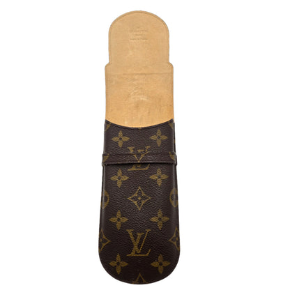 Louis Vuitton Monogram Etui Stylos Case (pens, readers/glasses, cigars fit)