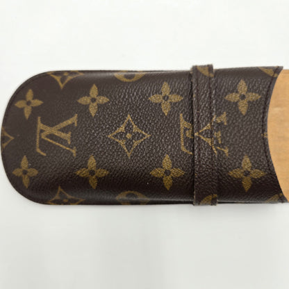 Louis Vuitton Monogram Etui Stylos Case (pens, readers/glasses, cigars fit)